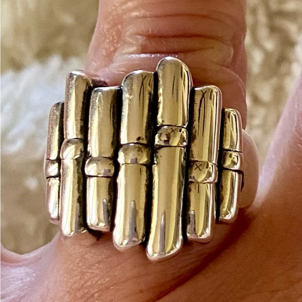 NWT Sterling Silver Modern Pillar Ring! 5.7 grams
